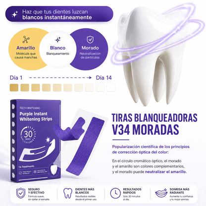 Tiras blanqueadoras V34